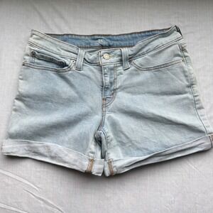 Levis 501 Womens Light Wash Denim Jean Shorts Size 28